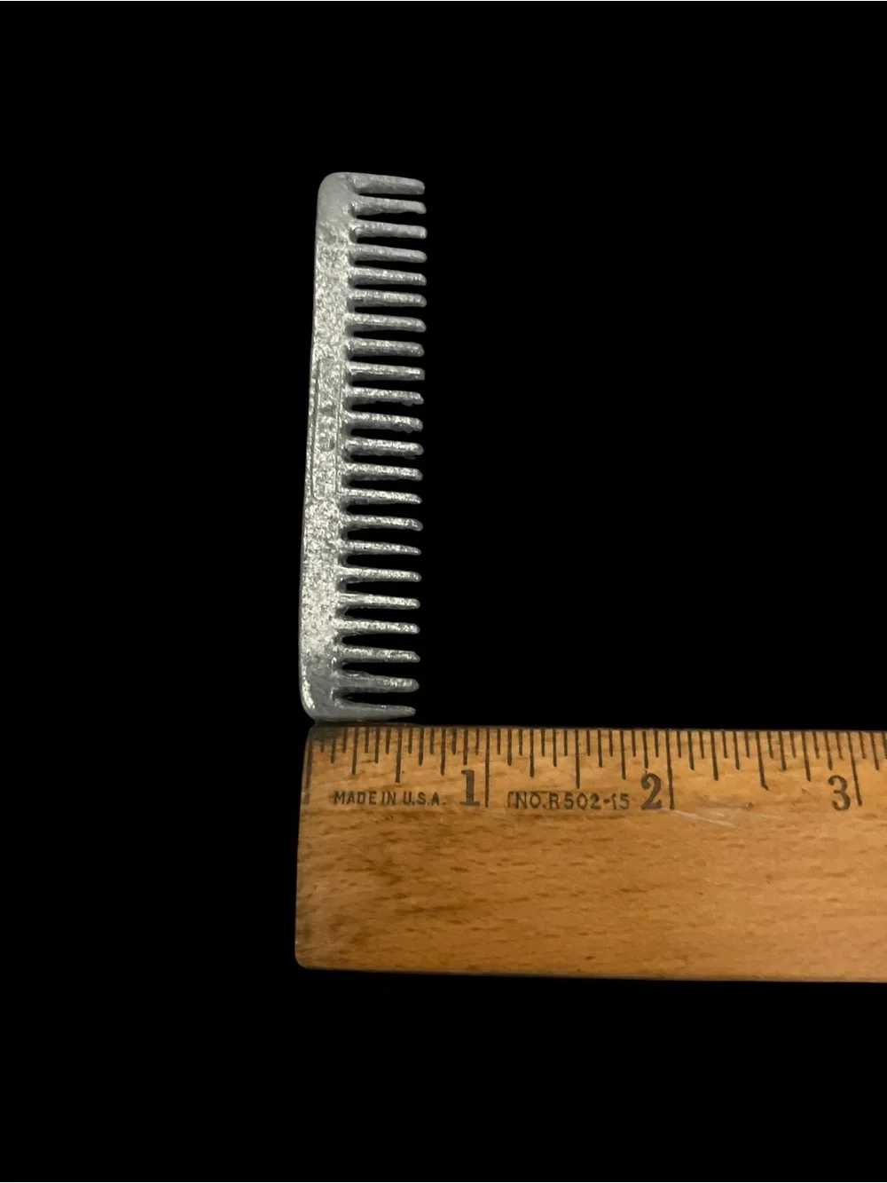 Vintage Aluminum Pocket Grooming Comb Made In U.S.A.